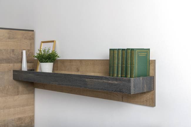 Комод с витриной с подсветкой и комод с дверкой и ящиком Трувор цвет дуб гранж песочный/интра Комод с витриной с подсветкой и комод с дверкой и ящиком Трувор цвет дуб гранж песочный/интра