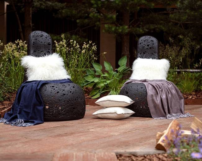 Базальтовое кресло "Well Chair", Черное Базальтовое кресло "Well Chair", Черное