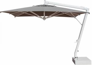 Зонт профессиональный 3.5х3.5 м Pompei Braccio белый, серый 3500х3500 мм