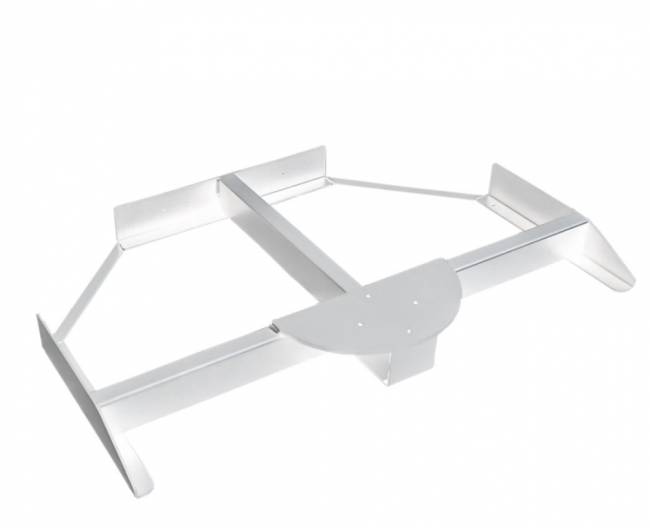 Зонт профессиональный 3х3 м Pompei Braccio белый, серо-коричневый 3000х3000 мм