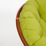 Кресло PAPASAN/ПАПАСАН 23/01 W /с подушкой/ диаметр подушки 125см, 115х101х104см, пекан орех, флок олива, 23 Pecan (орех)