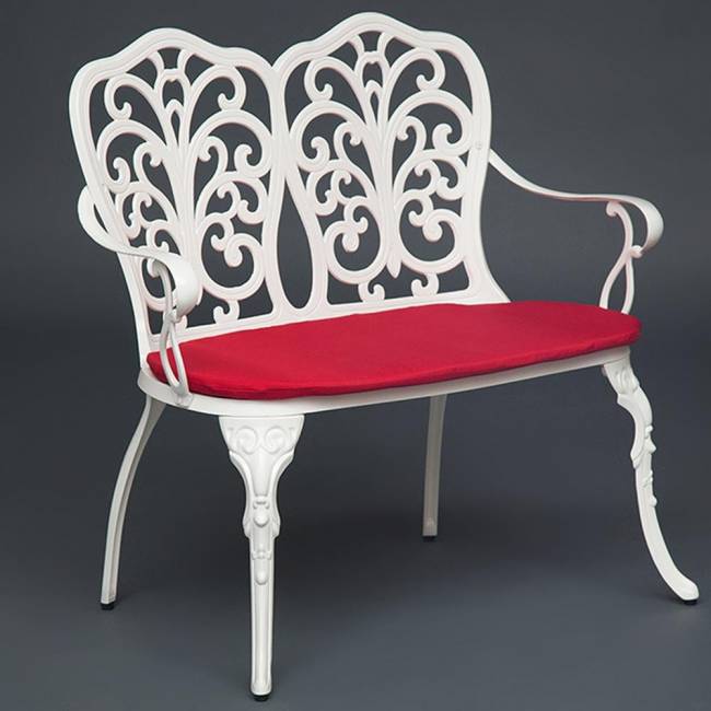 Скамья Secret de Maison Симфония/Symphonie алюминиевый сплав, 95х56х92см, античный белый белый алюминиевый сплав Скамья Secret de Maison Симфония/Symphonie алюминиевый сплав, 95х56х92см, античный белый белый алюминиевый сплав