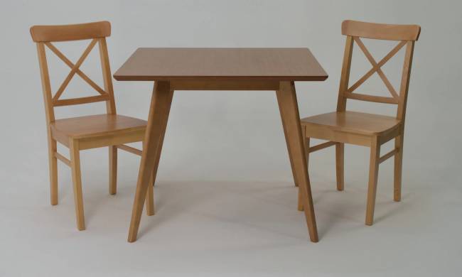 Стол Сканди М 90 натур со стульями Ингольф натур Стол Сканди М 90 натур со стульями Ингольф натур