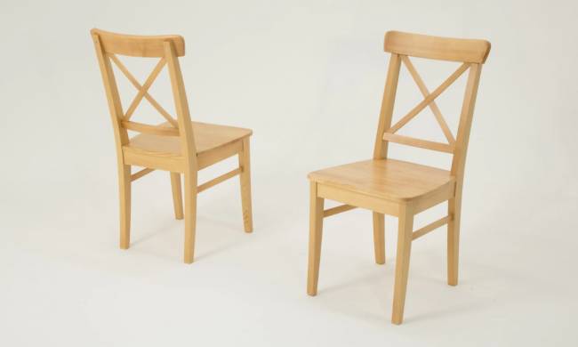 Стол Сканди М 90 натур со стульями Ингольф натур Стол Сканди М 90 натур со стульями Ингольф натур